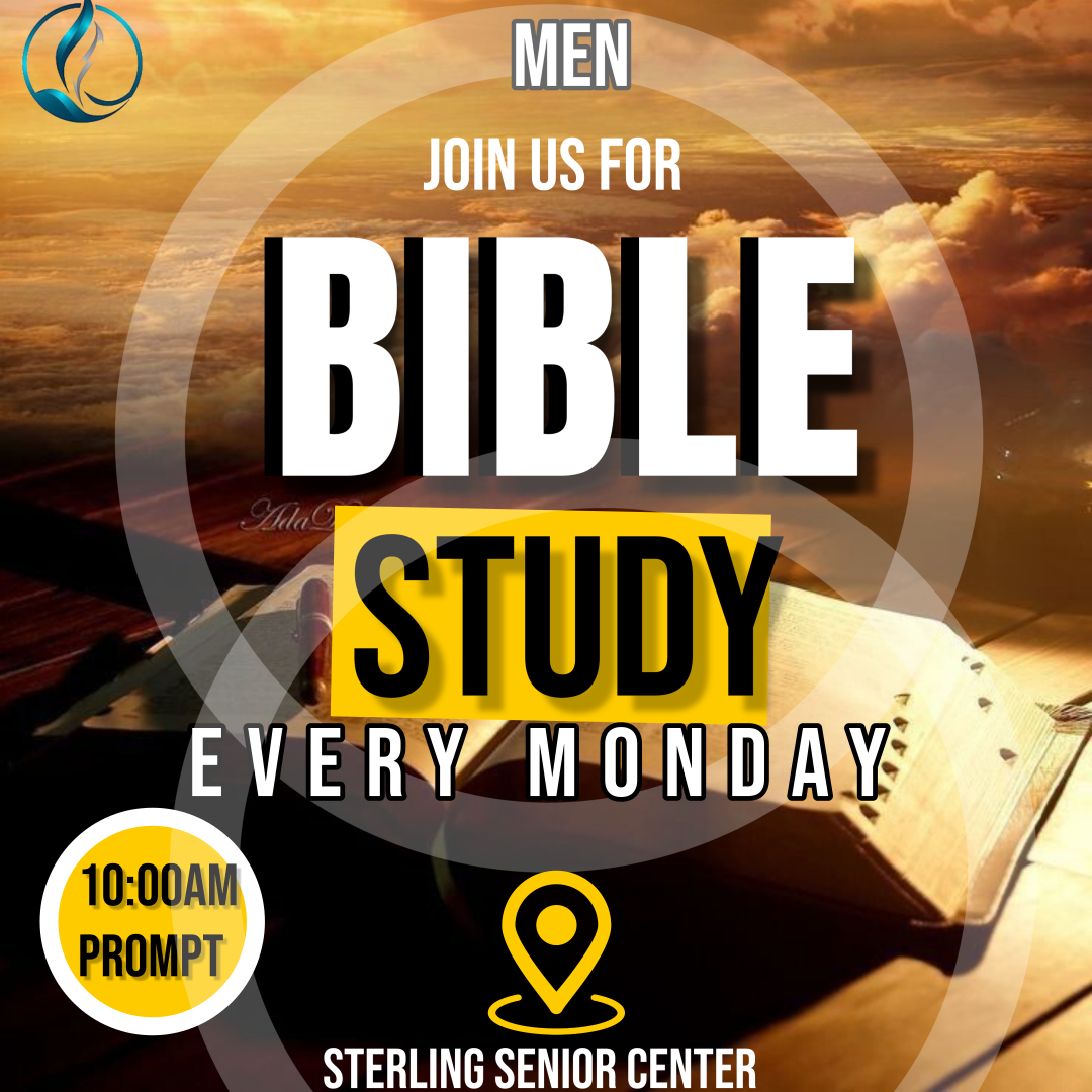 Men’s Bible Study  Mondays 10-Noon